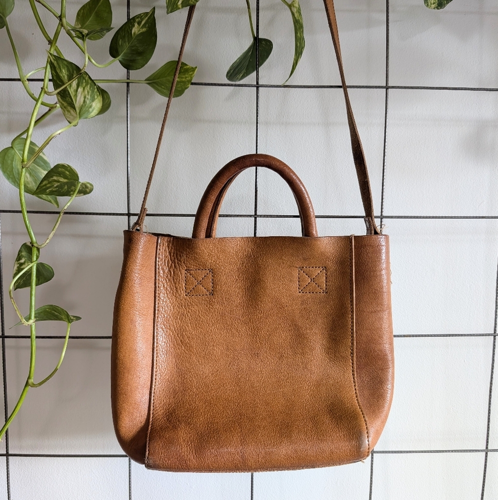 Brown Leather Tote Bag